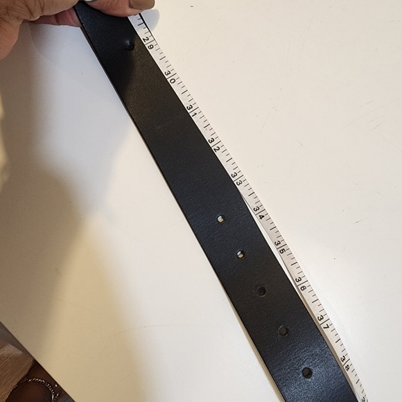 GUESS women's black  Bohemian embelished leather belt with metal backle M - Picture 7 of 13